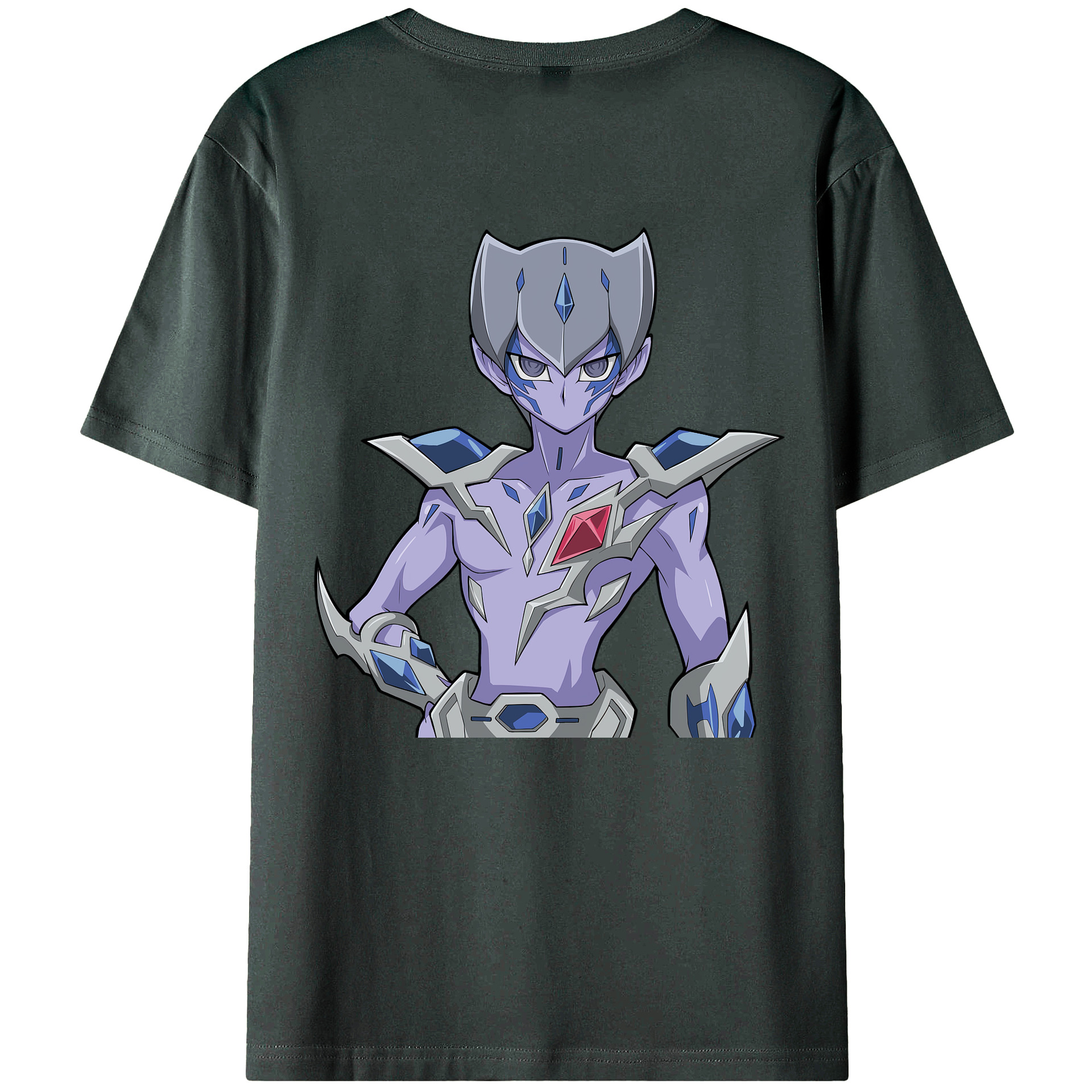 （画像用） 遊☆戯☆王 Yu-Gi-Oh! 綿100％ メンズ半袖Tシャツ（バックプリント） 通気性